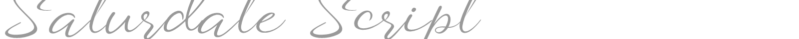 Saturdate Script font preview